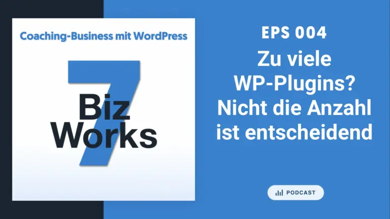 Zu viele WordPress-Plugins &ndash; Podcast Cover EPS 004