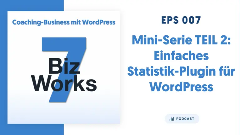 Einfaches Statistik-Plugin WordPress EPS 007